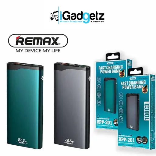 [RPP-129] Remax 22.5W Aluminum Alloy Power Bank PD + QC (20,000 mAh) (3 Ports)
